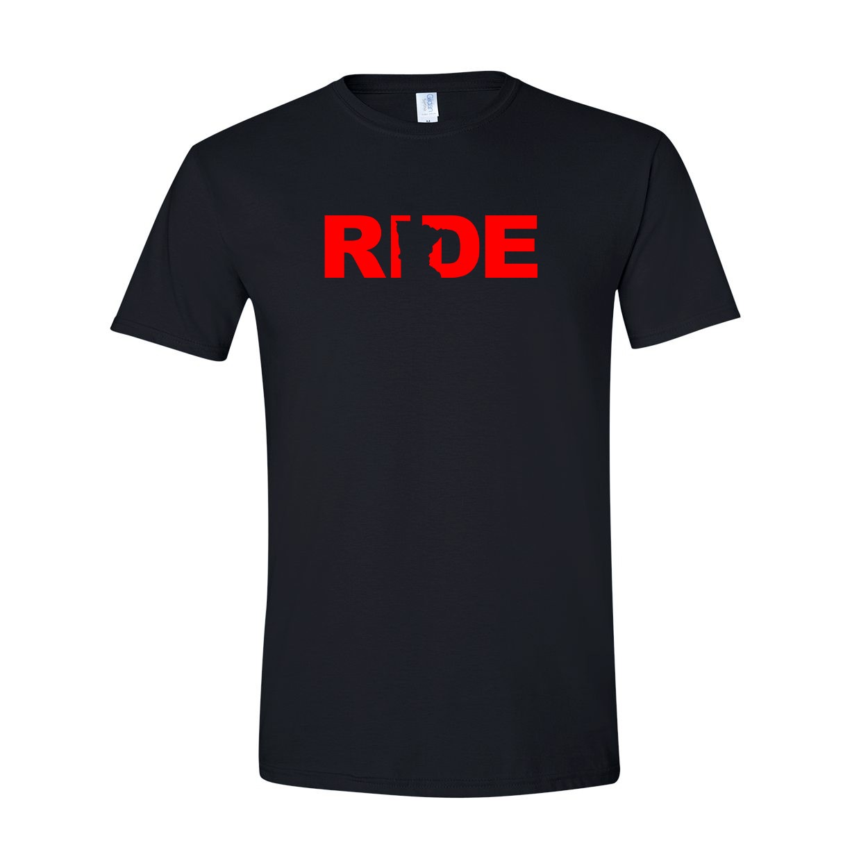 Ride Minnesota Classic T-Shirt Black (Red Logo)
