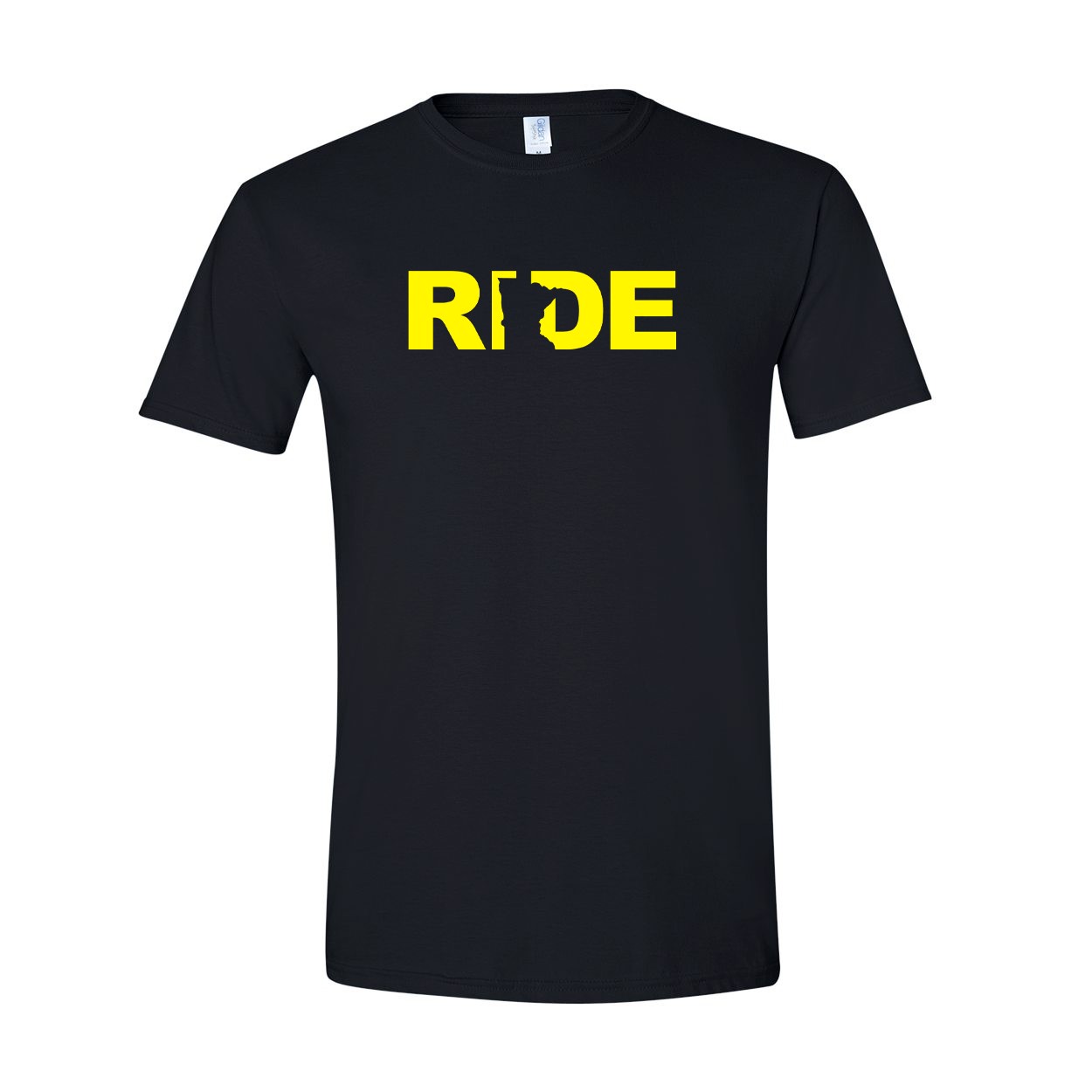 Ride Minnesota Classic T-Shirt Black (Yellow Logo)