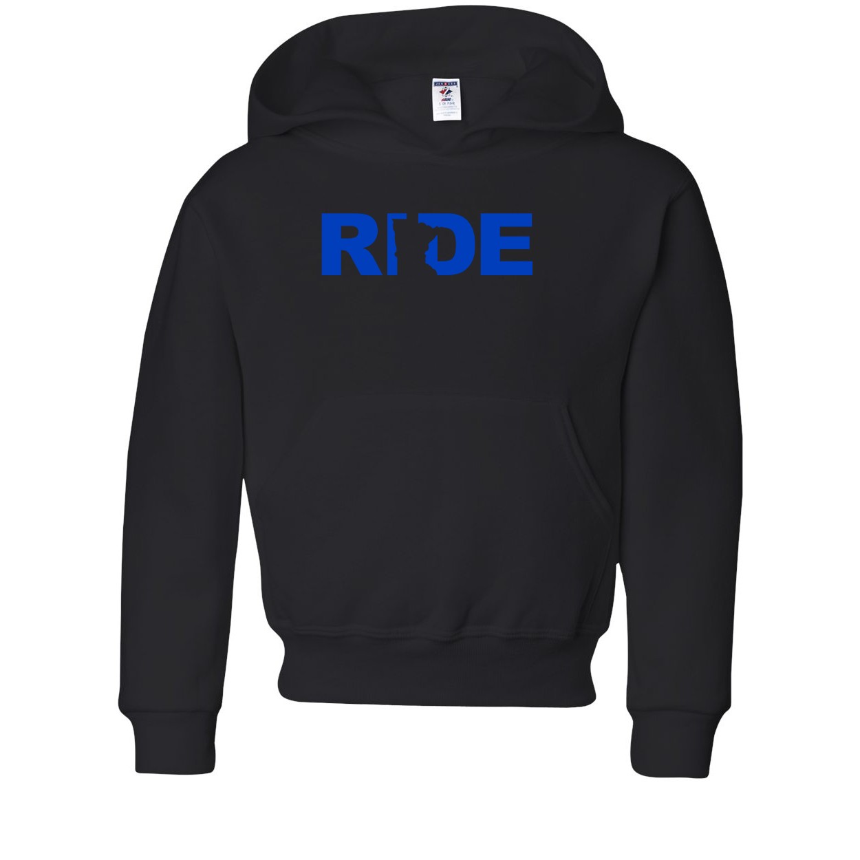 Ride Minnesota Classic Youth Sweatshirt Black (Blue Logo)