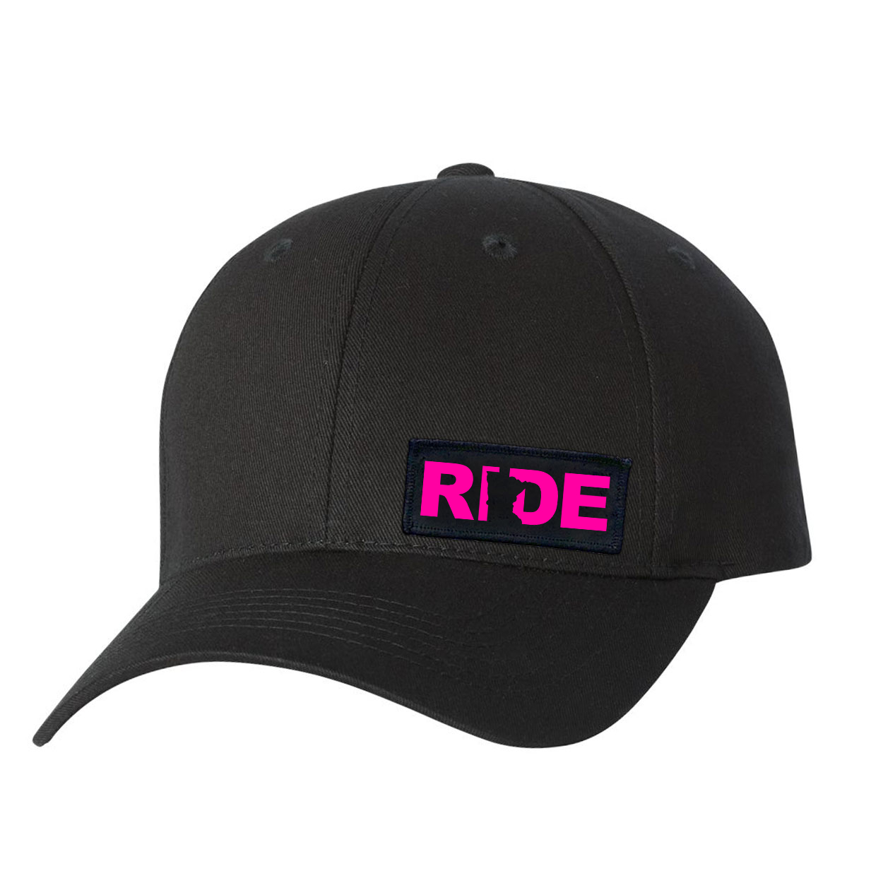 Ride Minnesota Night Out Youth Woven Patch Hat Black (Pink Logo)