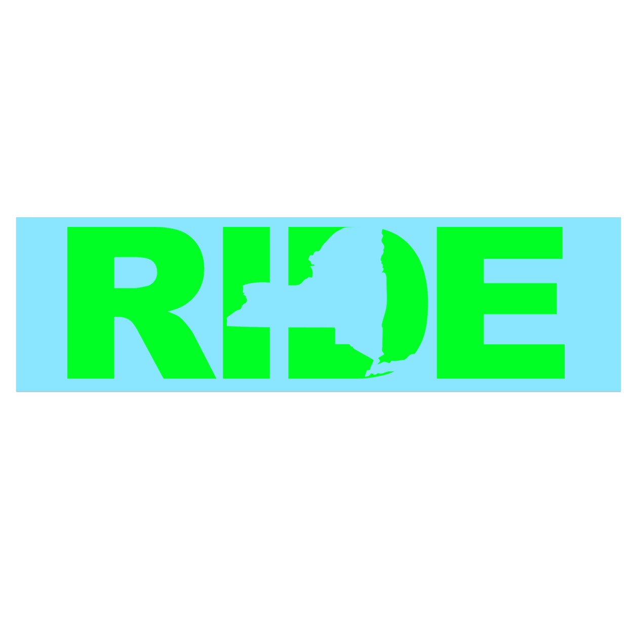 Ride New York Classic Decal (Green Logo)