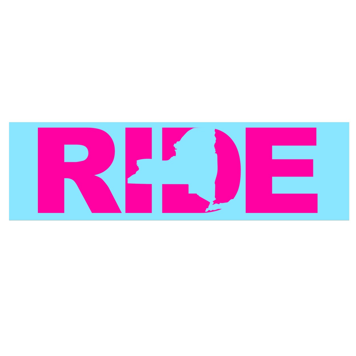 Ride New York Classic Decal (Pink Logo)