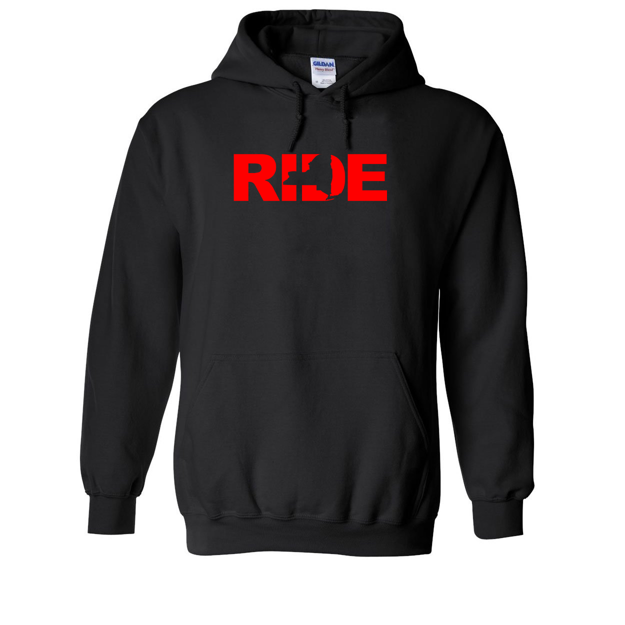 Ride New York Classic Sweatshirt Black (Red Logo)