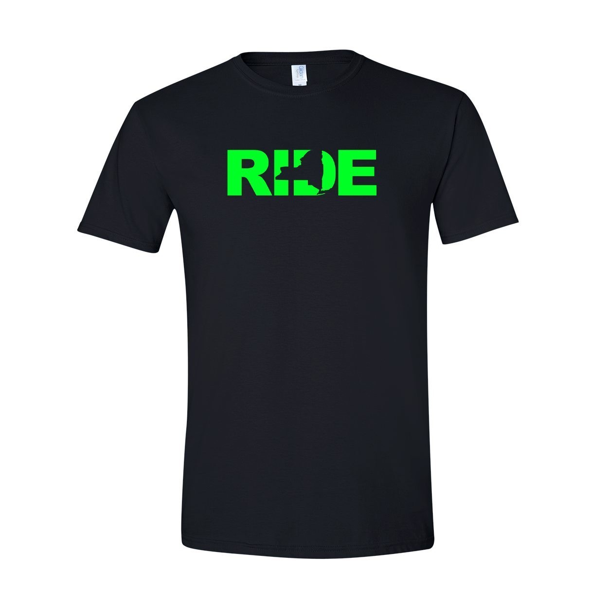 Ride New York Classic T-Shirt Black (Green Logo)