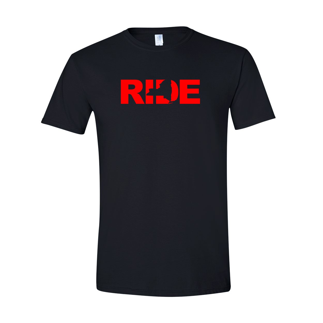 Ride New York Classic T-Shirt Black (Red Logo)