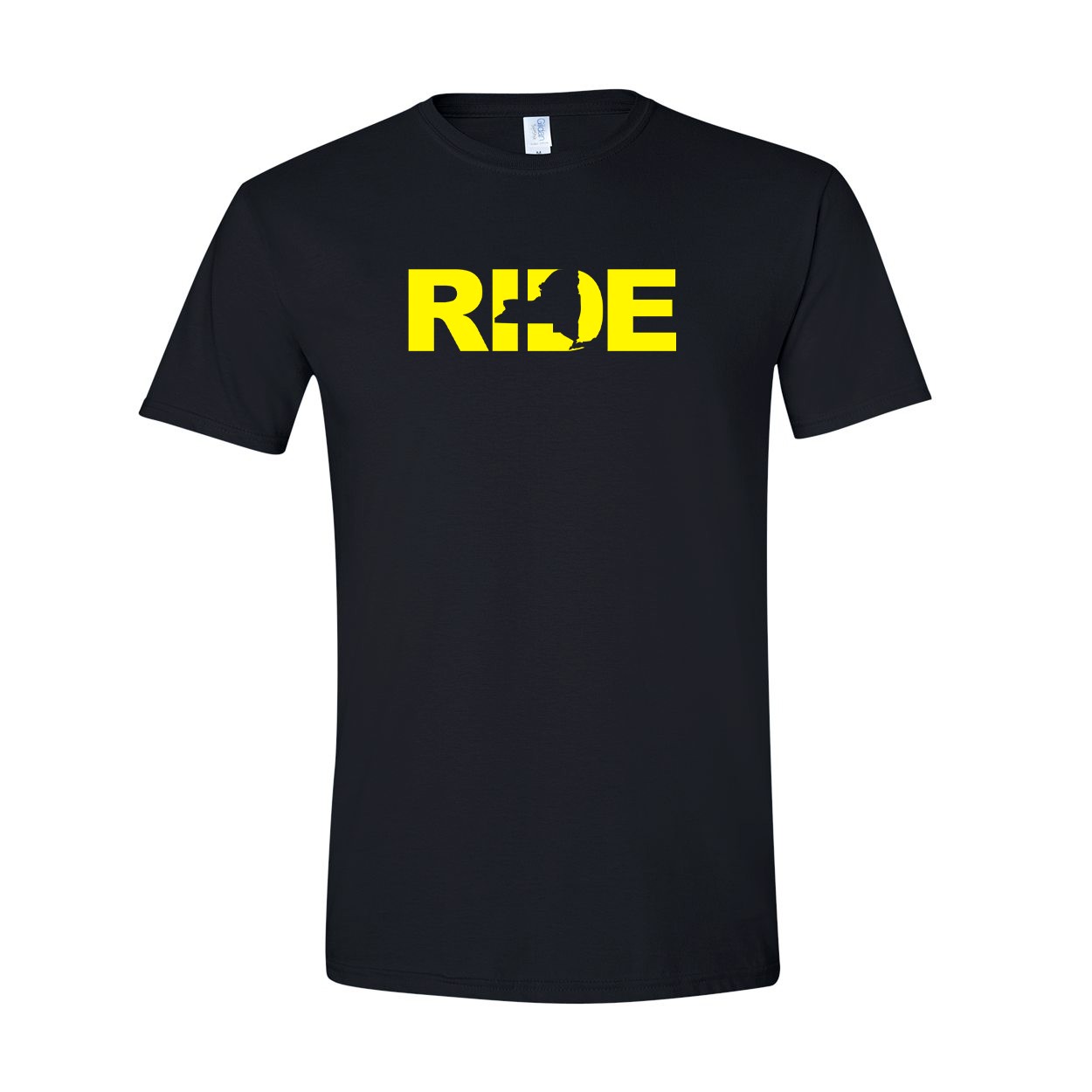 Ride New York Classic T-Shirt Black (Yellow Logo)