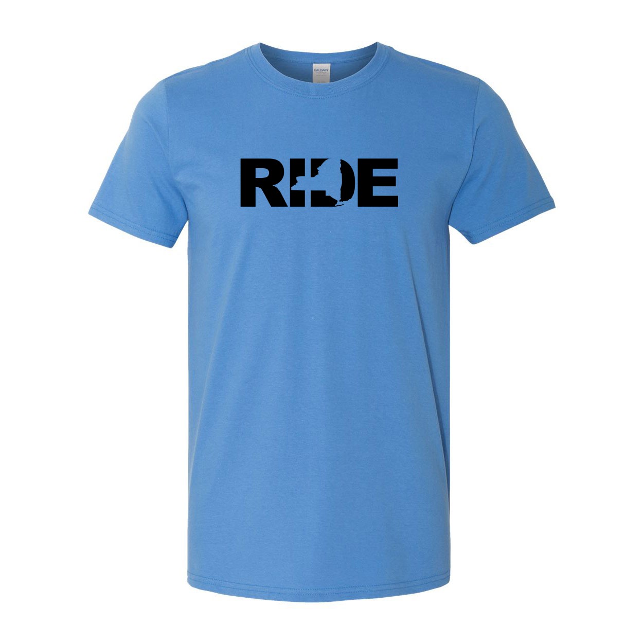 Ride New York Classic T-Shirt Iris Blue (Black Logo)