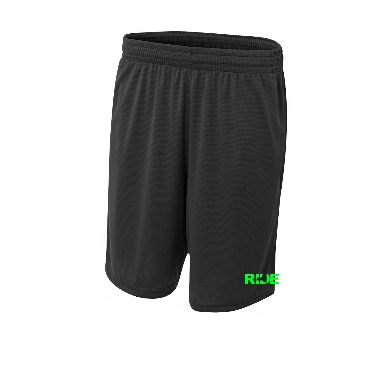 Ride New York Classic Youth Unisex Shorts Black (Green Logo)