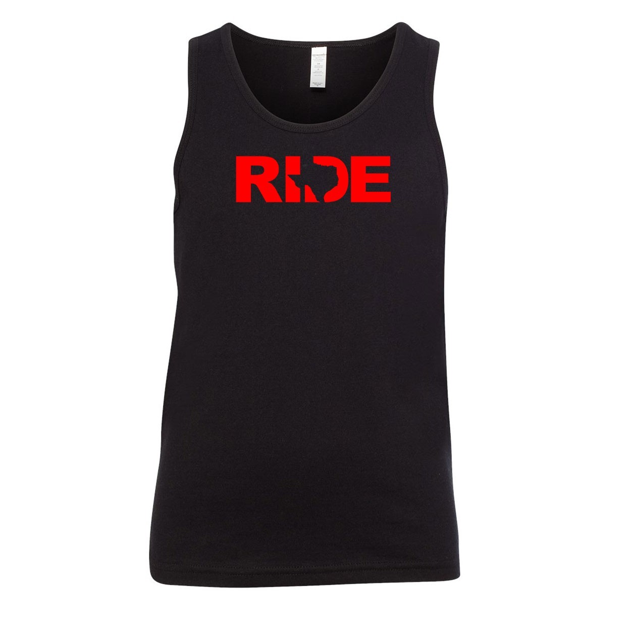 Ride Texas Classic Youth Unisex Tank Top Black (Red Logo)