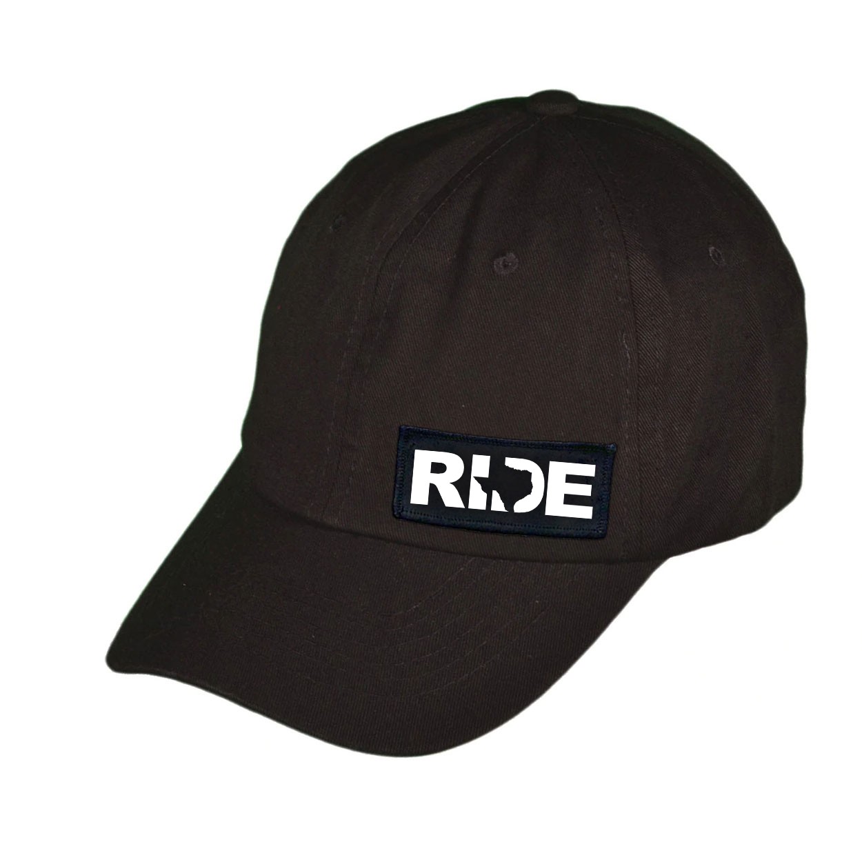 Ride Texas Night Out Woven Patch Unstructured Dad Hat Black (White Logo)