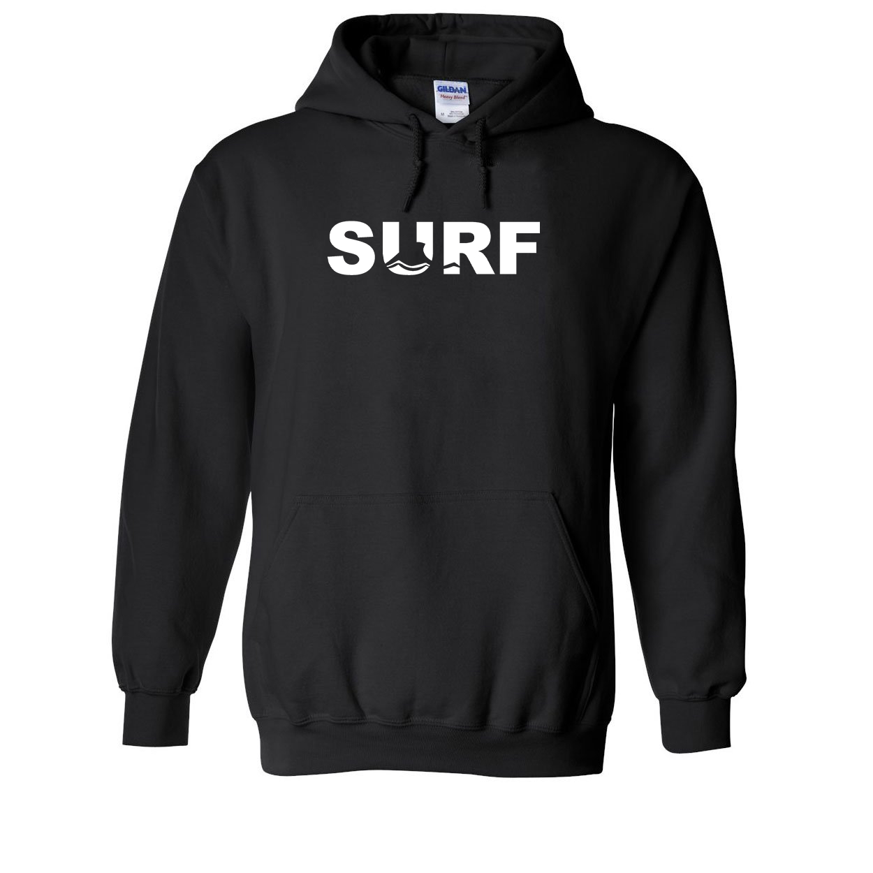 Surf Wave Logo Classic Sweatshirt Black (White Logo)