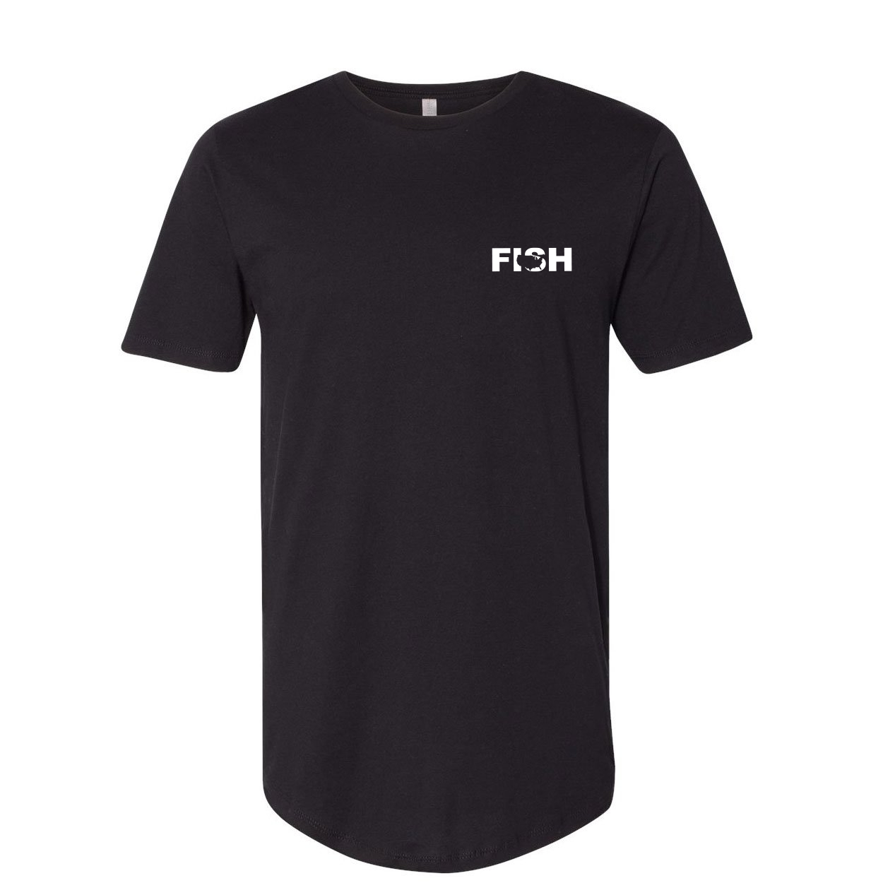 Fish United States Night Out Premium Tall T-Shirt Black (White Logo)