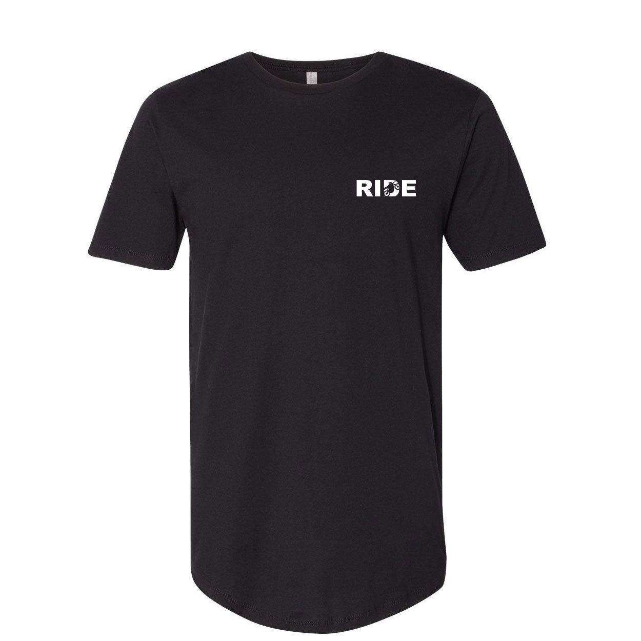 Ride Moto Logo Night Out Premium Tall T-Shirt Black (White Logo)