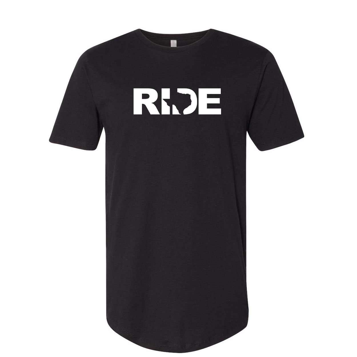 Ride Texas Classic Premium Tall T-Shirt Black (White Logo)