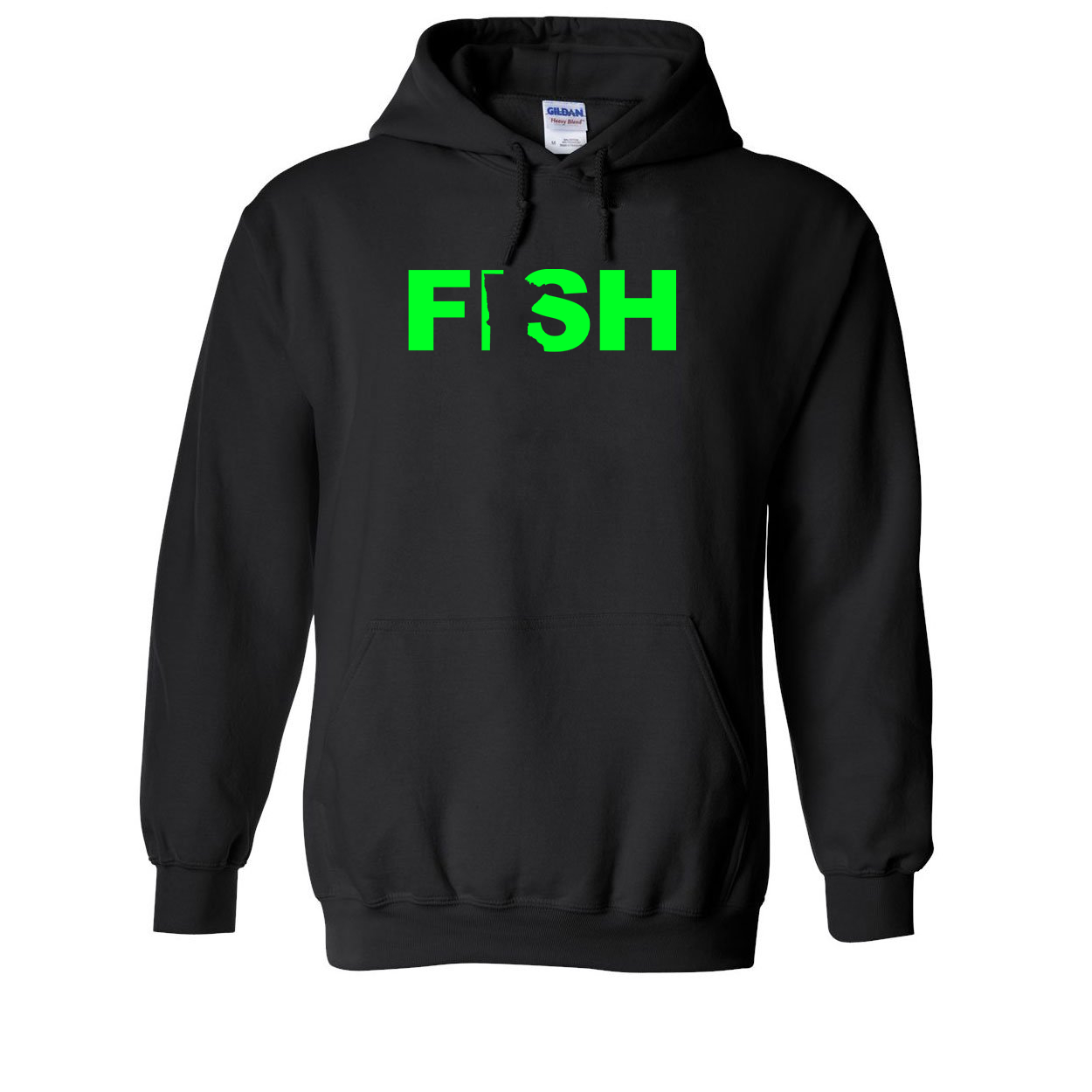 Fish Minnesota Classic Sweatshirt Black (Green Logo)