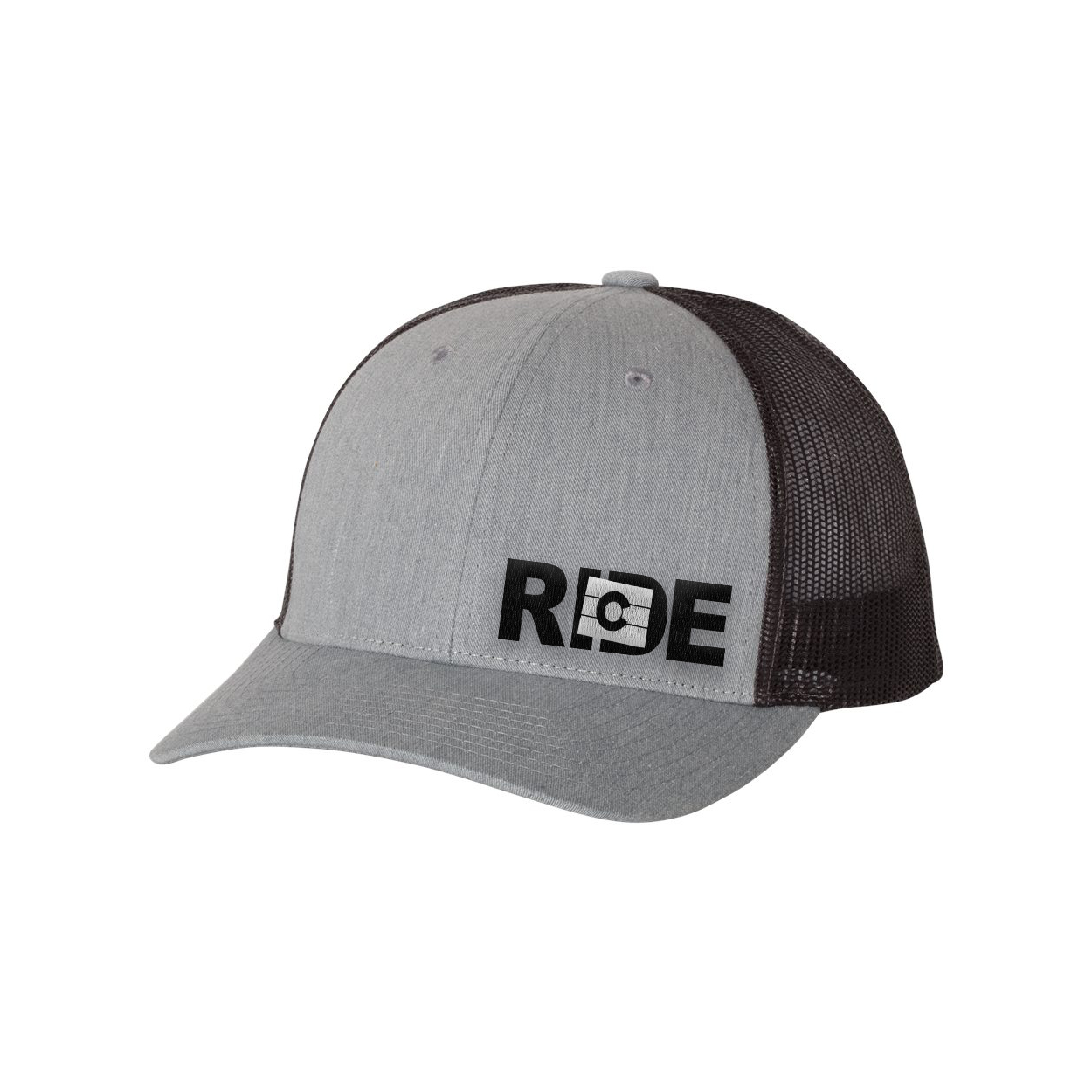 Ride Colorado Classic Pro Night Out Embroidered Snapback Trucker Hat Heather Gray/Black