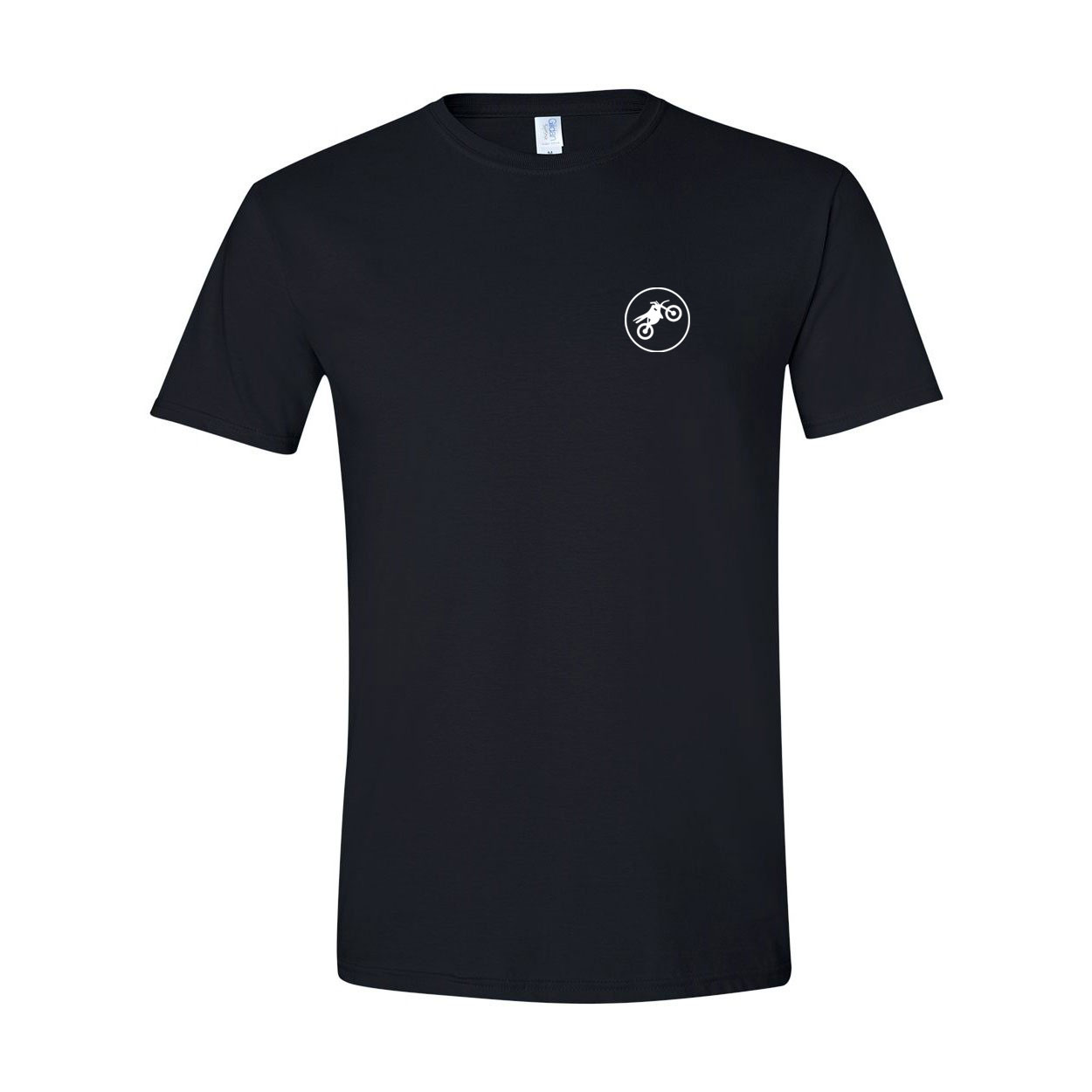 Ride Moto Icon Logo Night Out T-Shirt Black (White Logo)