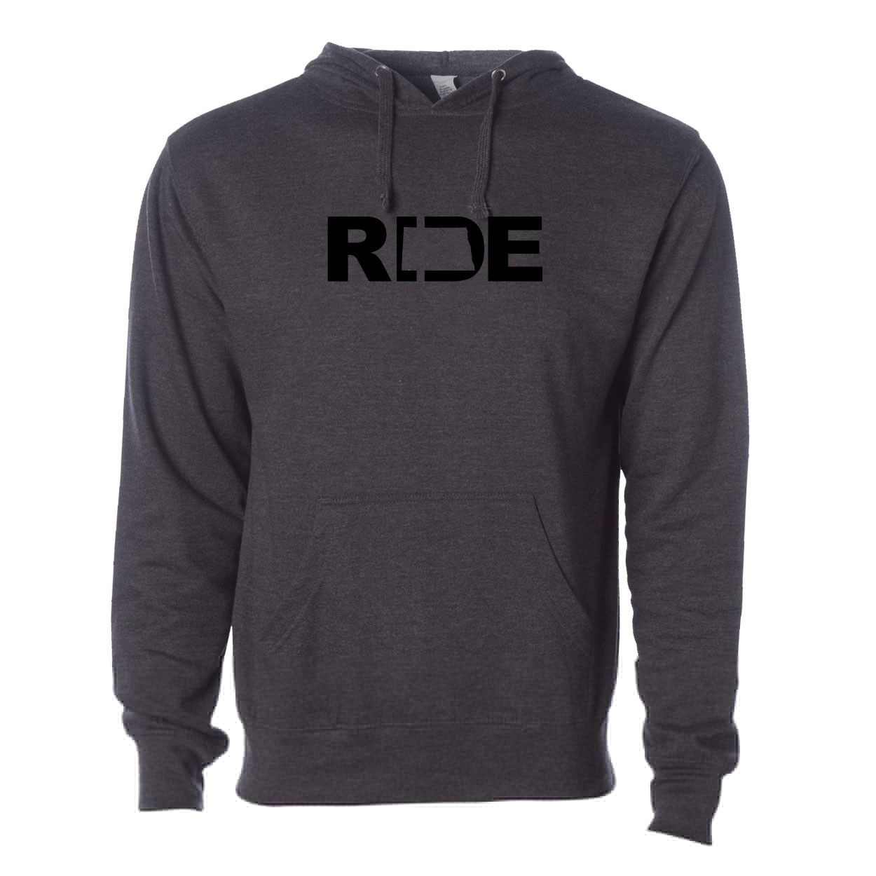 Ride North Dakota Classic Sweatshirt Dark Heather Gray (Black Logo)