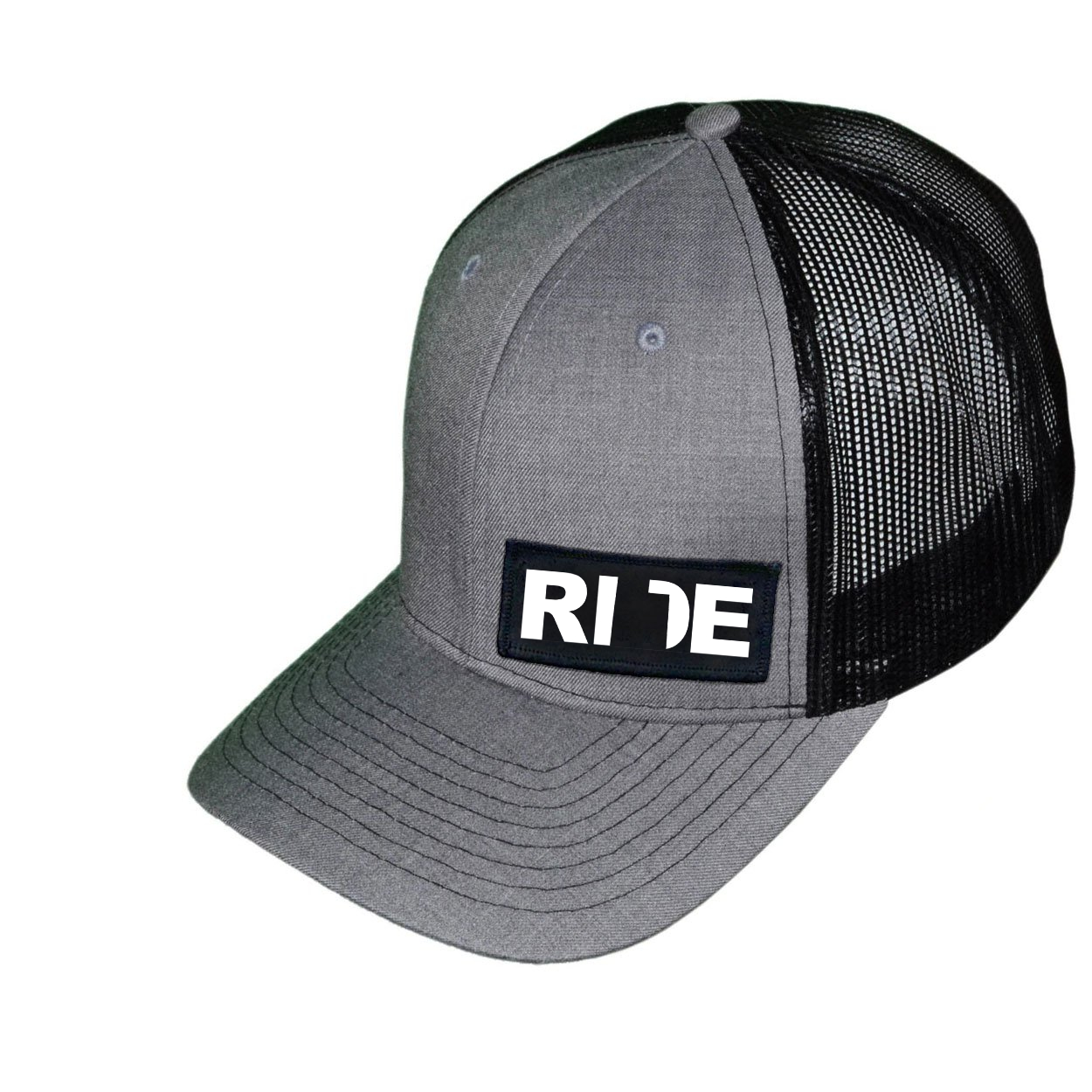 Ride Utah Night Out Embroidered Snapback Trucker Hat Heather Gray/Black