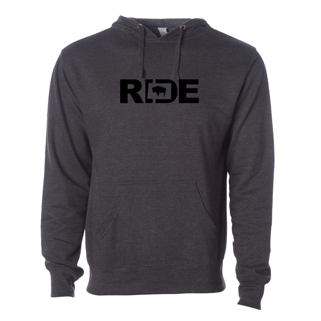 Ride Wyoming Classic Sweatshirt Dark Heather Gray (Black Logo)