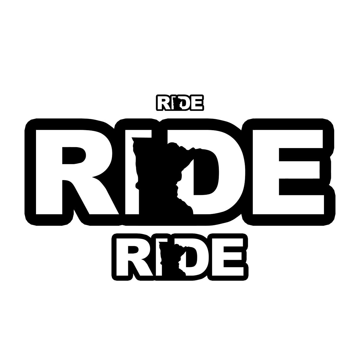Ride Minnesota Classic Sticker Variety Pack (White Logo)