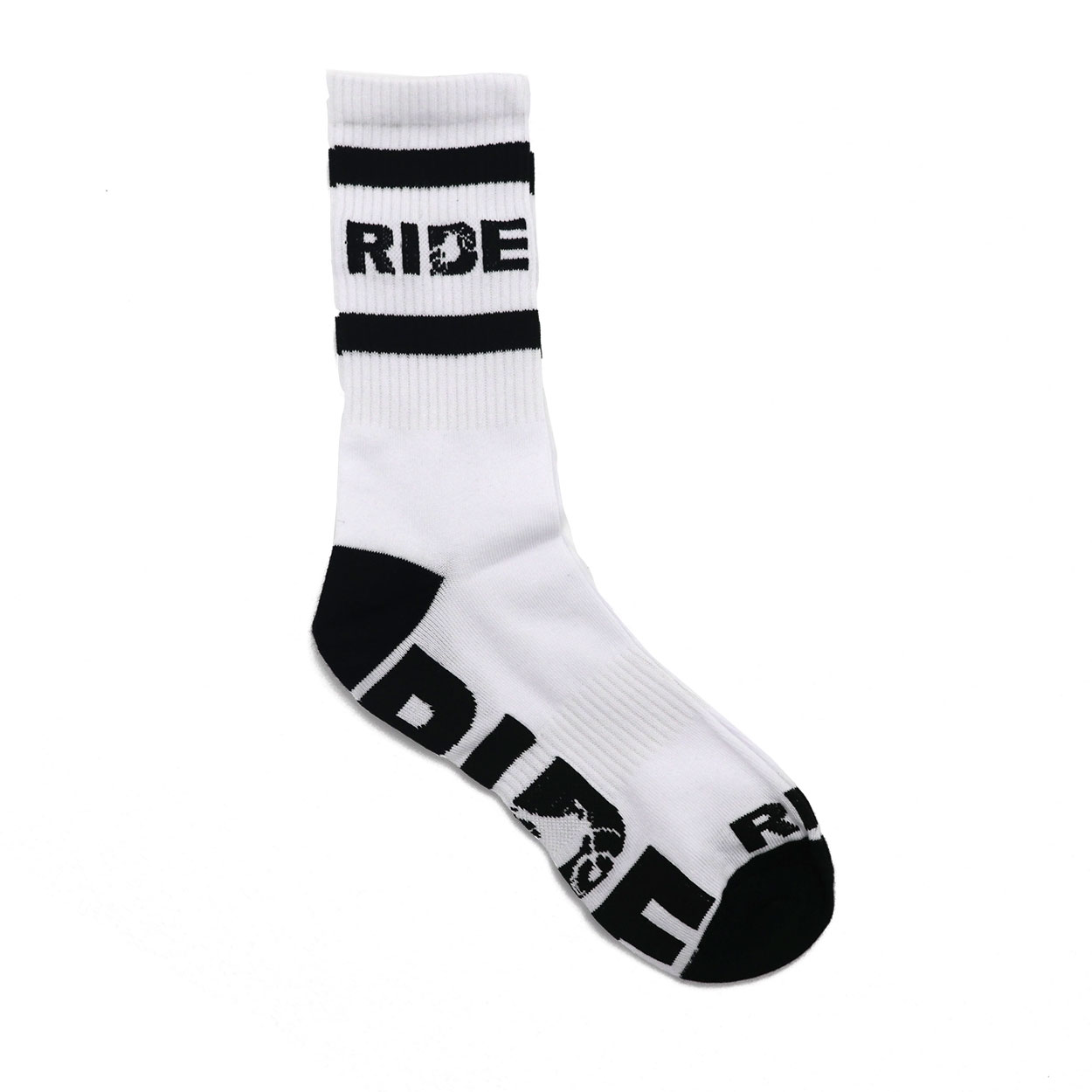 Ride Moto Logo Classic Socks White/Black