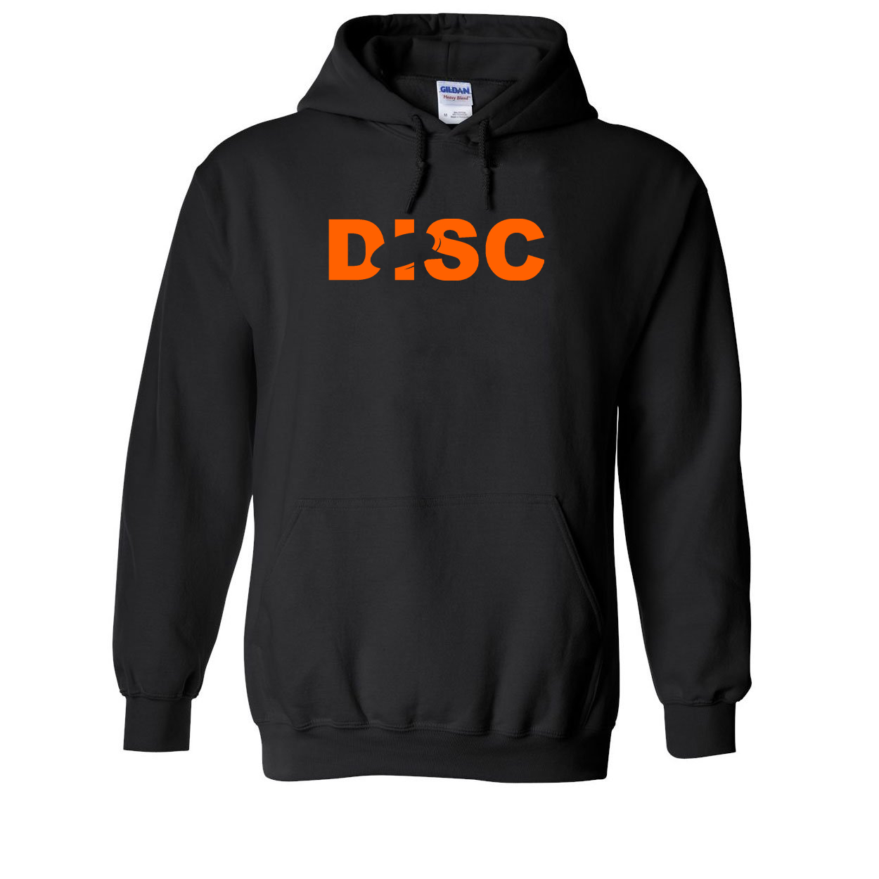 Disc Golf Frisbee Logo Classic Sweatshirt Black (Orange Logo)