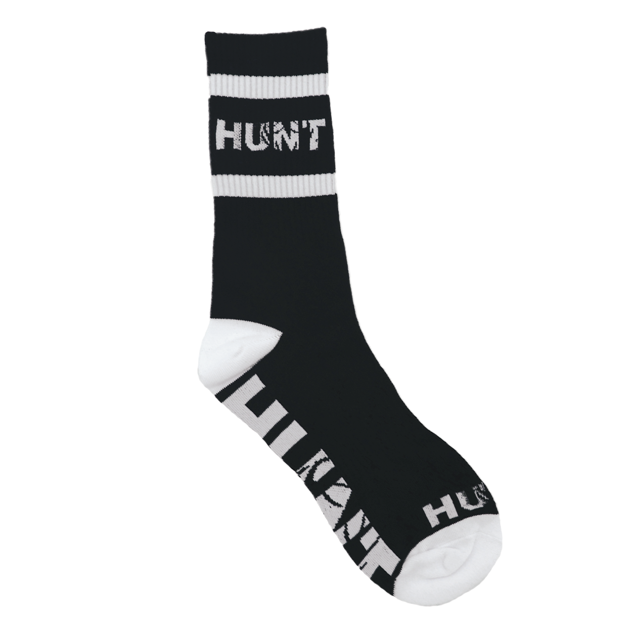 Hunt Rack Logo Classic Socks Black/White
