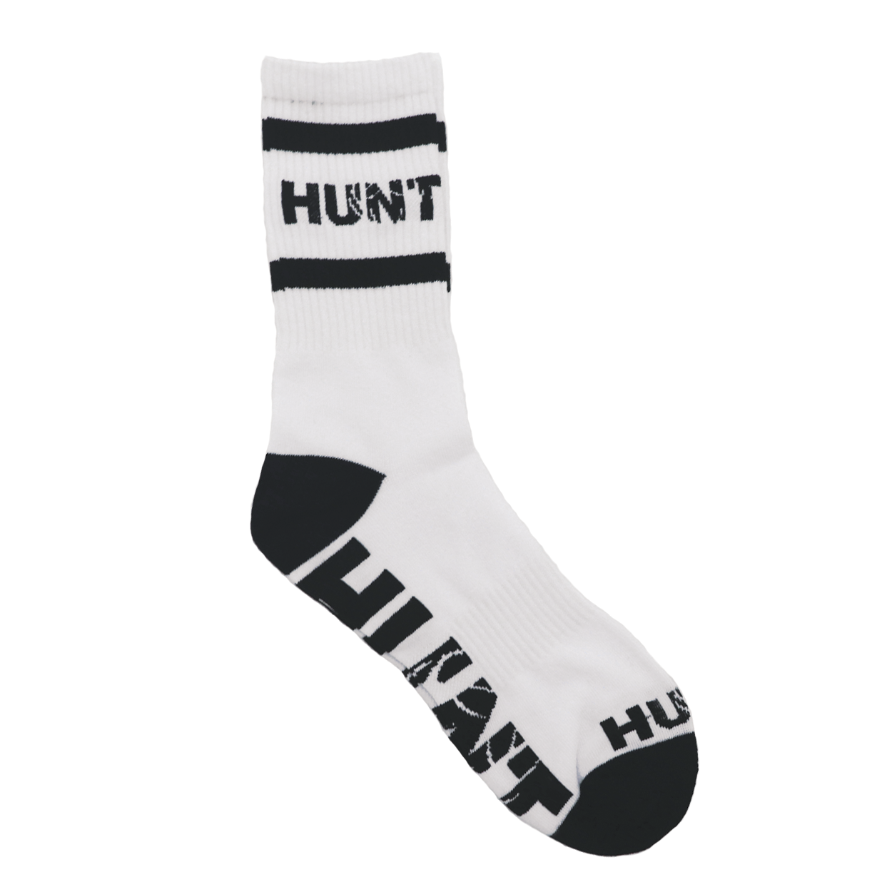 Hunt Rack Logo Classic Socks White/Black