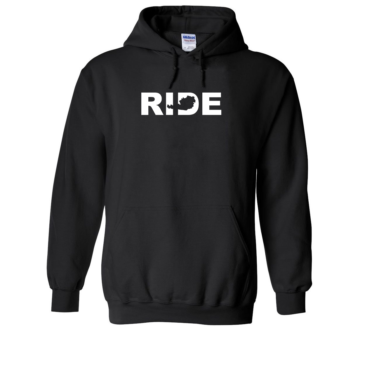 Ride Austria Classic Sweatshirt Black (White Logo)