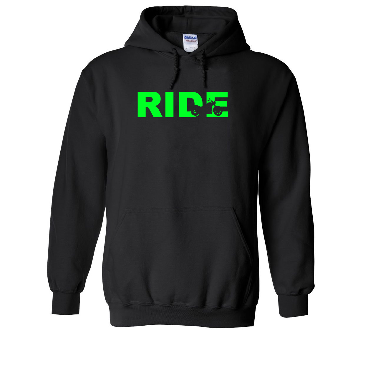 Ride Cruiser Logo Classic Sweatshirt Black (Green Logo)