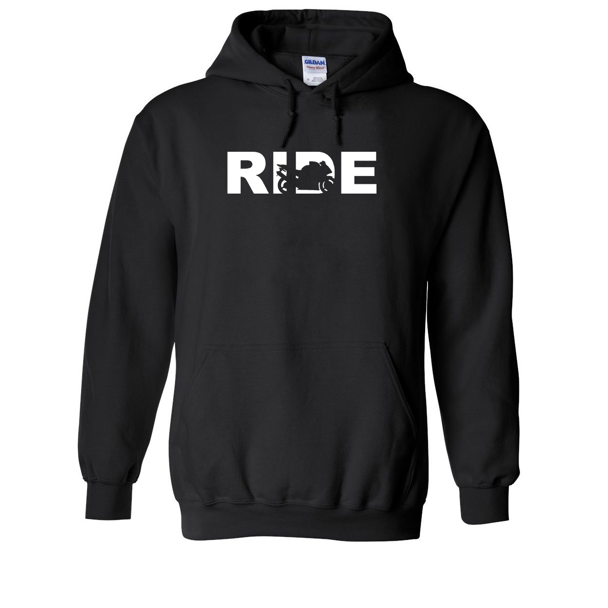 Ride Sport Bike Logo Classic Sweatshirt Black (White Logo)