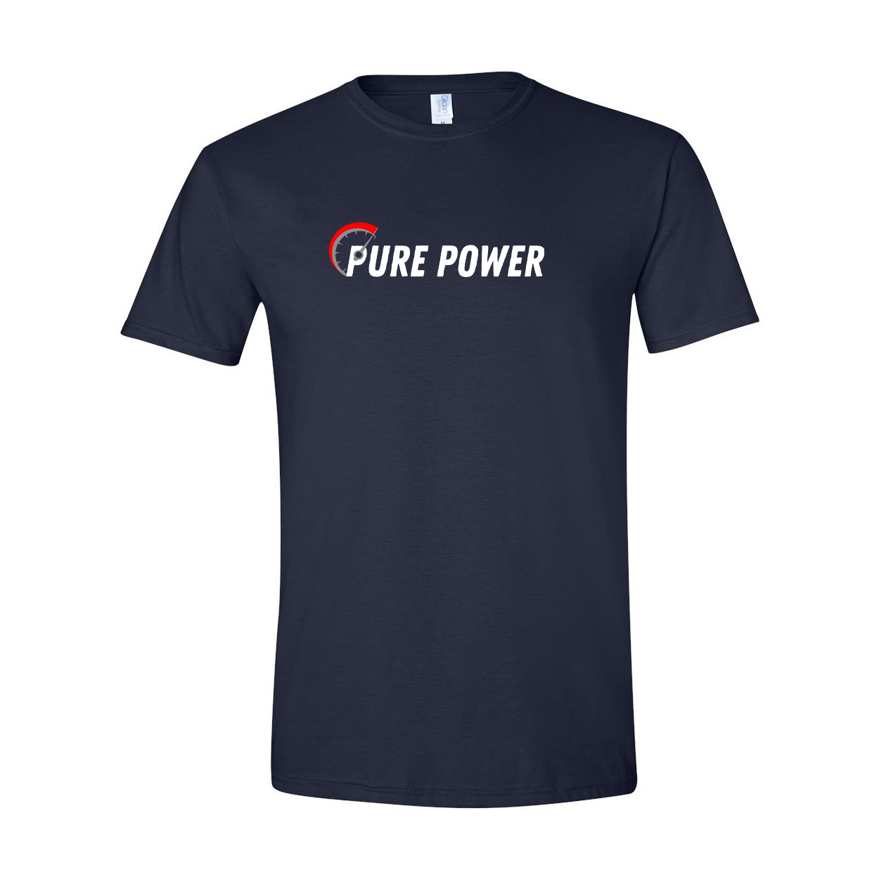Ride Pure Power Logo Classic T-Shirt Navy (White Logo)