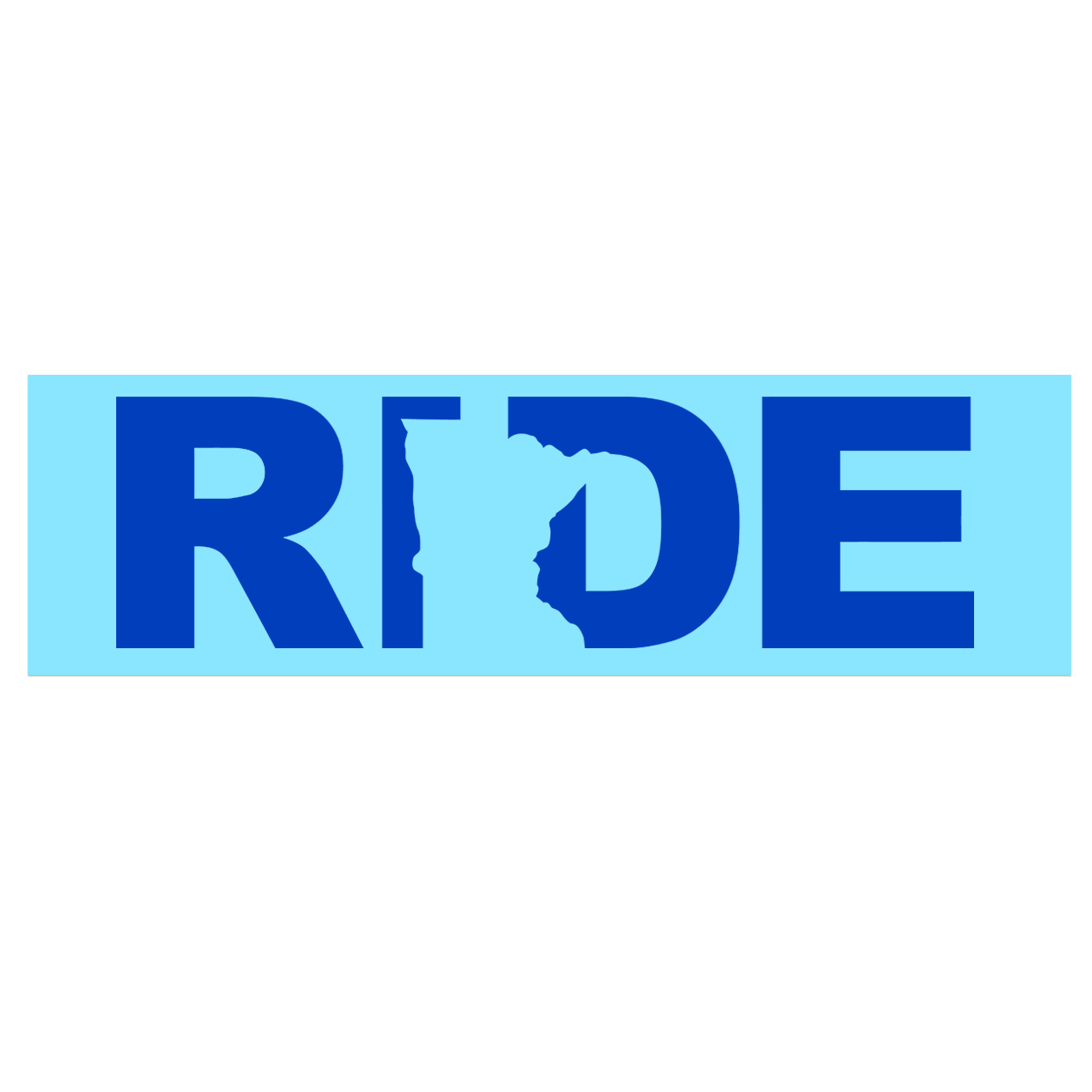 Ride Minnesota Classic Decal (Blue Logo)