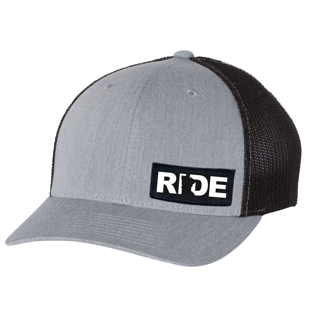 Ride Minnesota Night Out Woven Patch Flex Fit Hat Heather Gray/Black (White Logo)