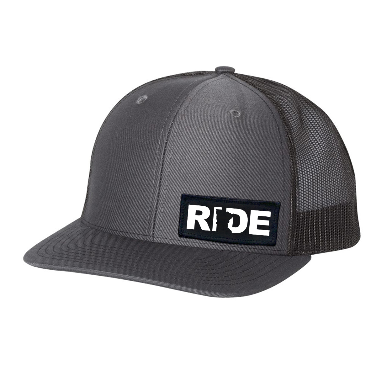 Ride Minnesota Night Out Woven Patch Flex Fit Hat Gray/Black (White Logo)