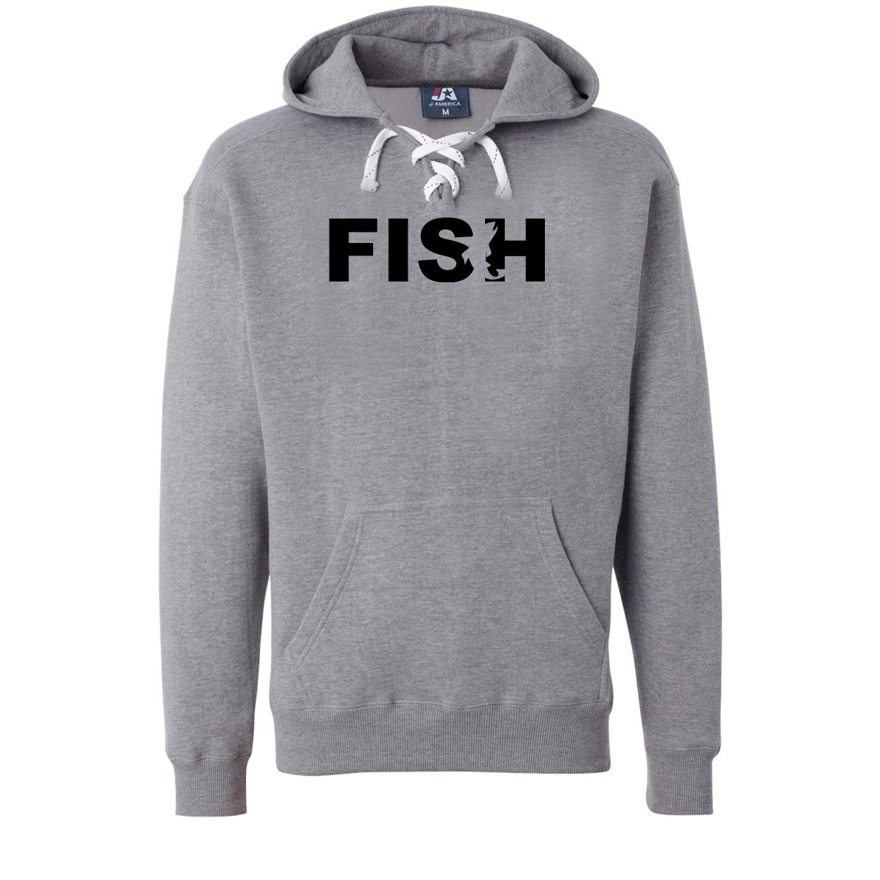 Fish Catch Logo Classic Unisex Premium Hockey Sweatshirt Oxford (Black Logo)