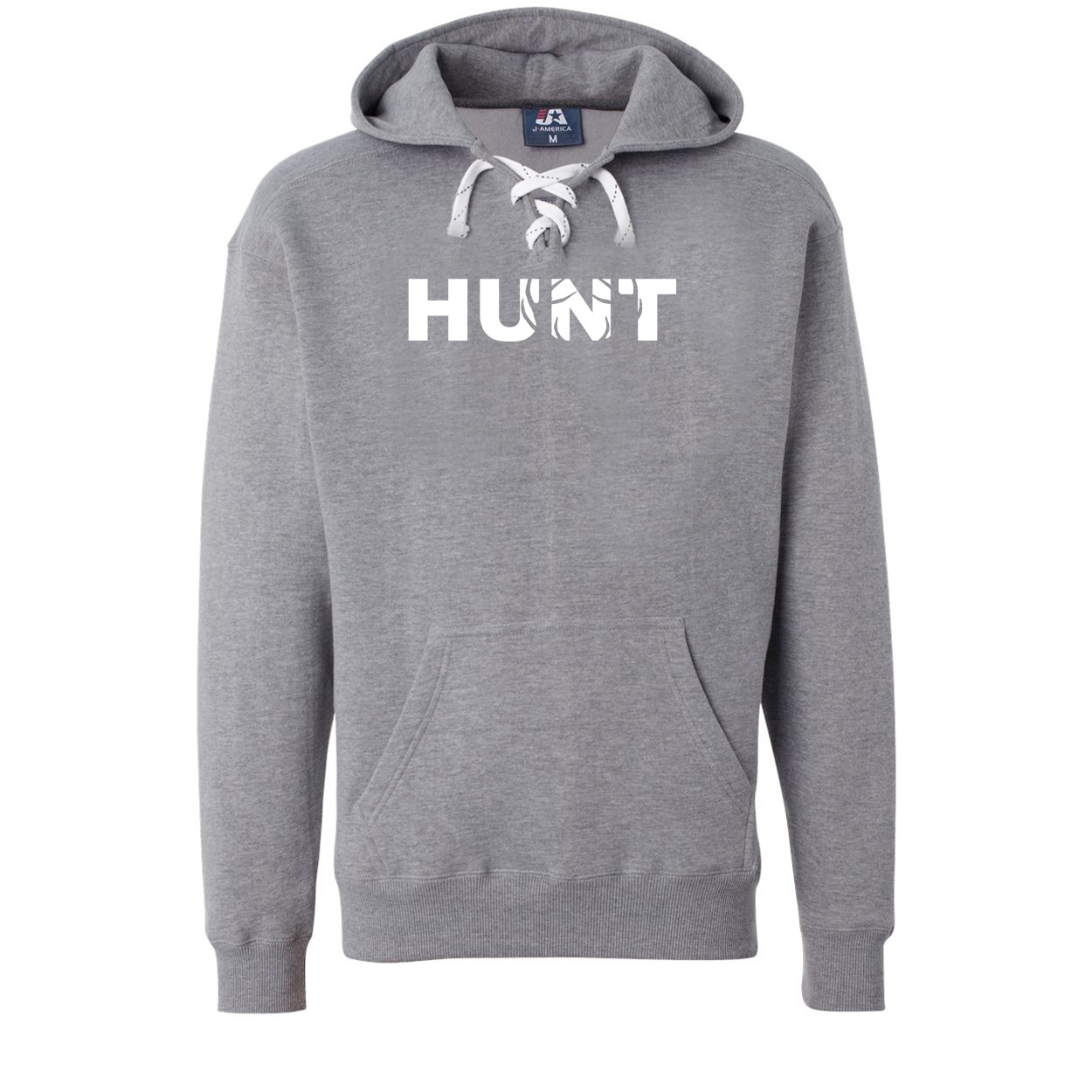 Hunt Rack Logo Classic Unisex Premium Hockey Sweatshirt Oxford (White Logo)