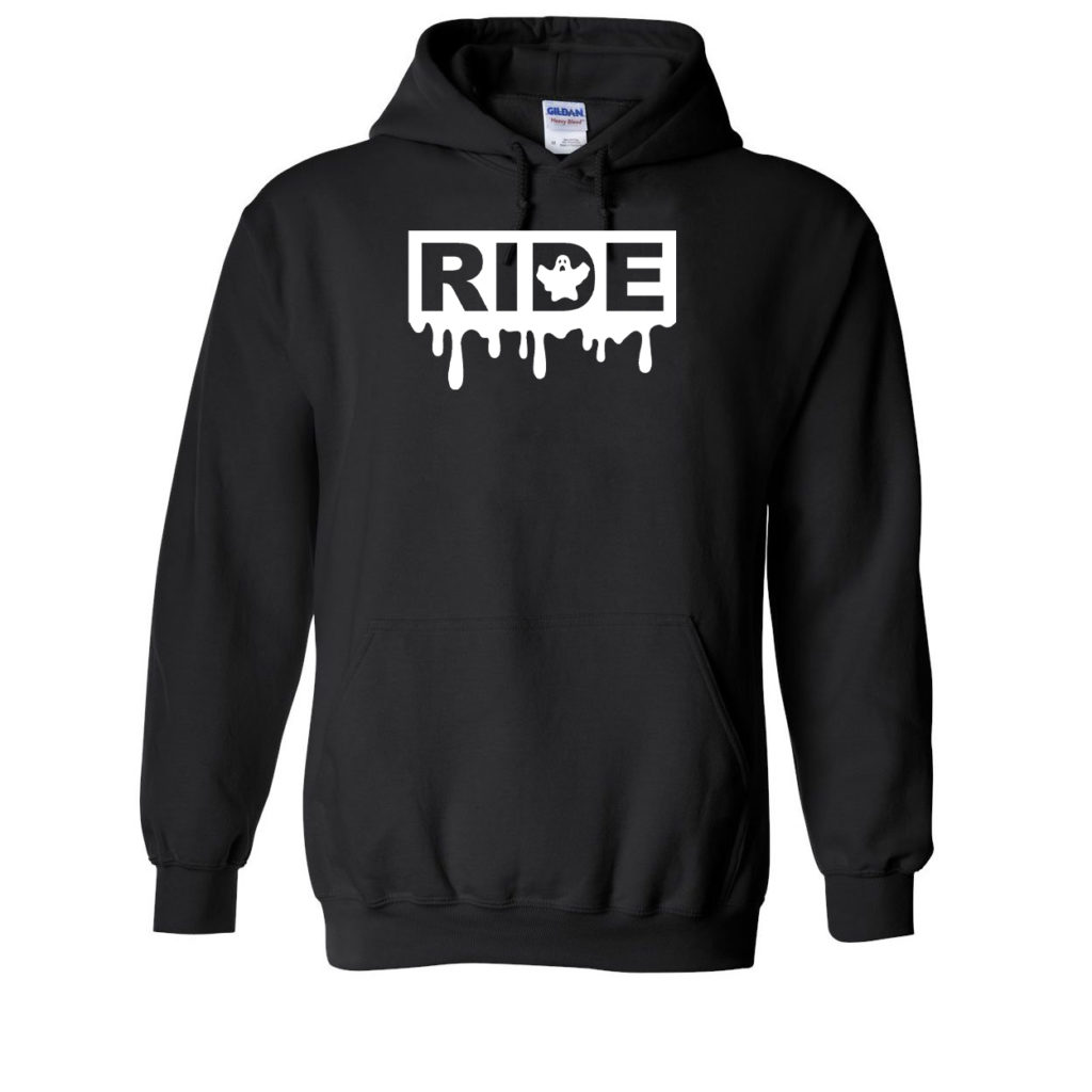 Ride Ghost Logo Classic Sweatshirt Black (White Logo)