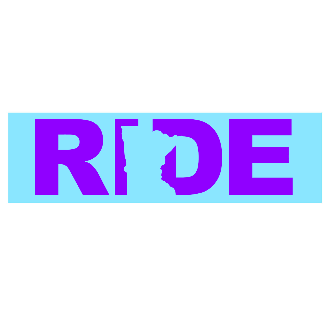 Ride Minnesota Classic Decal (Purple Logo)