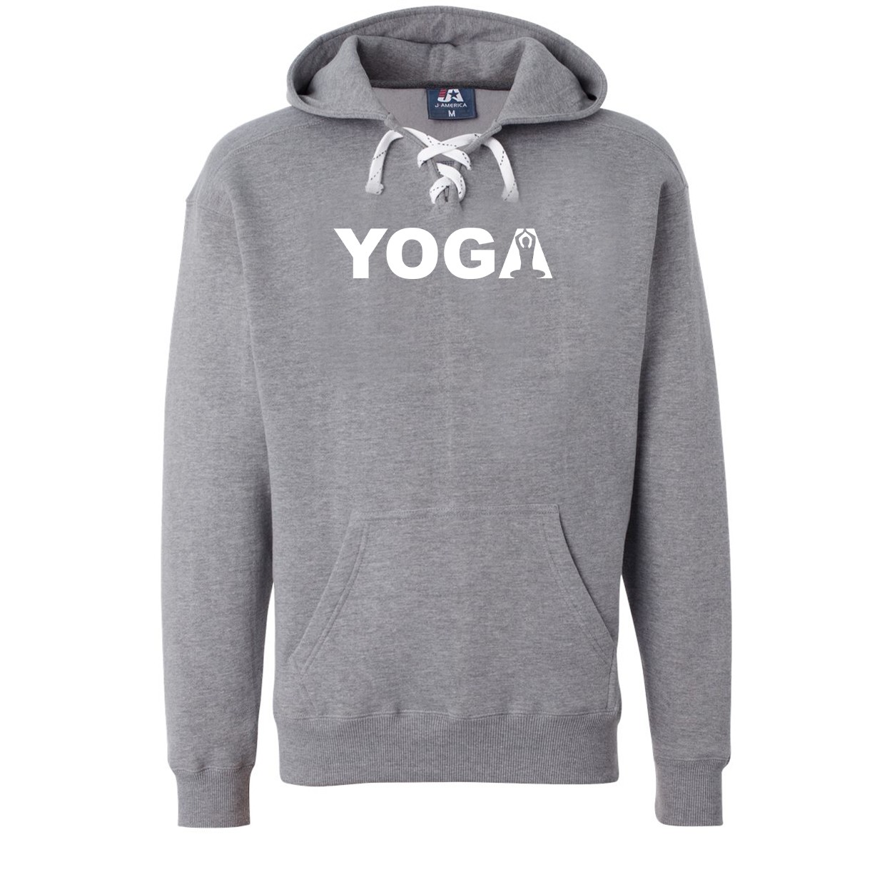 Yoga Meditation Logo Classic Unisex Premium Hockey Sweatshirt Oxford (White Logo)