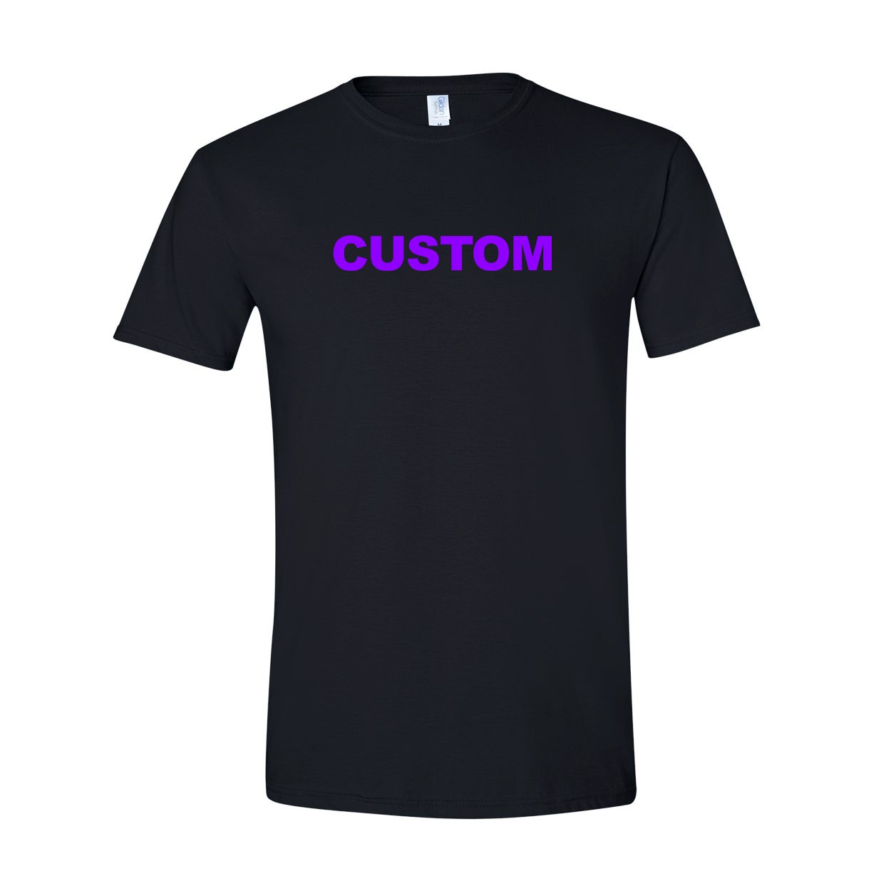 Custom Life Brand Logo Classic T-Shirt Black (Purple Logo)