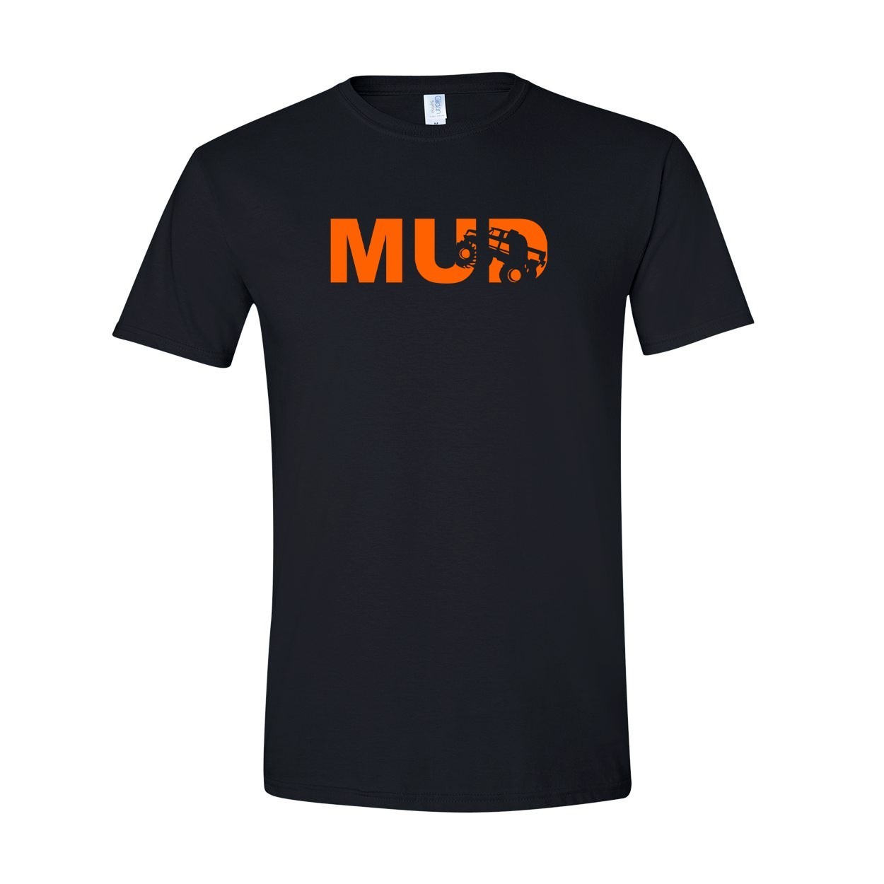 Mud Truck Logo Classic T-Shirt Black (Orange Logo)