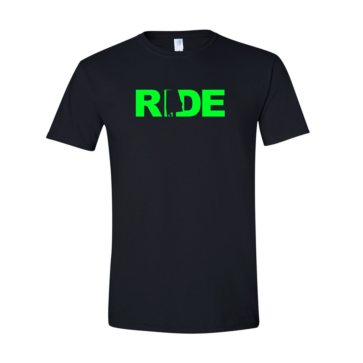 Ride Alabama Classic T-Shirt Black (Green Logo)