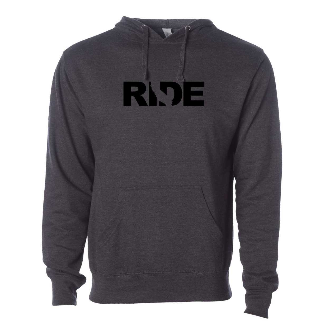Ride California Classic Sweatshirt Dark Heather Gray (Black Logo)