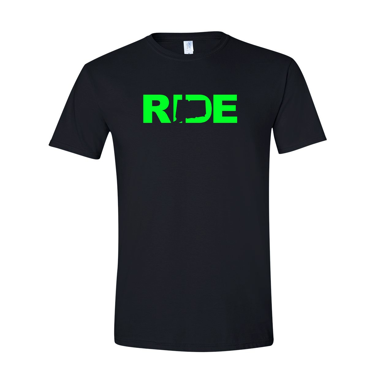 Ride Connecticut Classic T-Shirt Black (Green Logo)