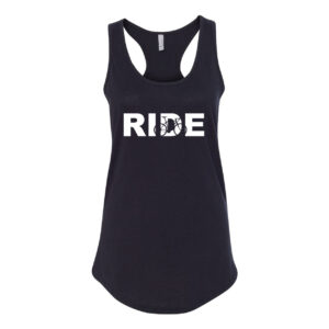 Ride Cycle Logo Classic Women's Racerback Tank Top Black