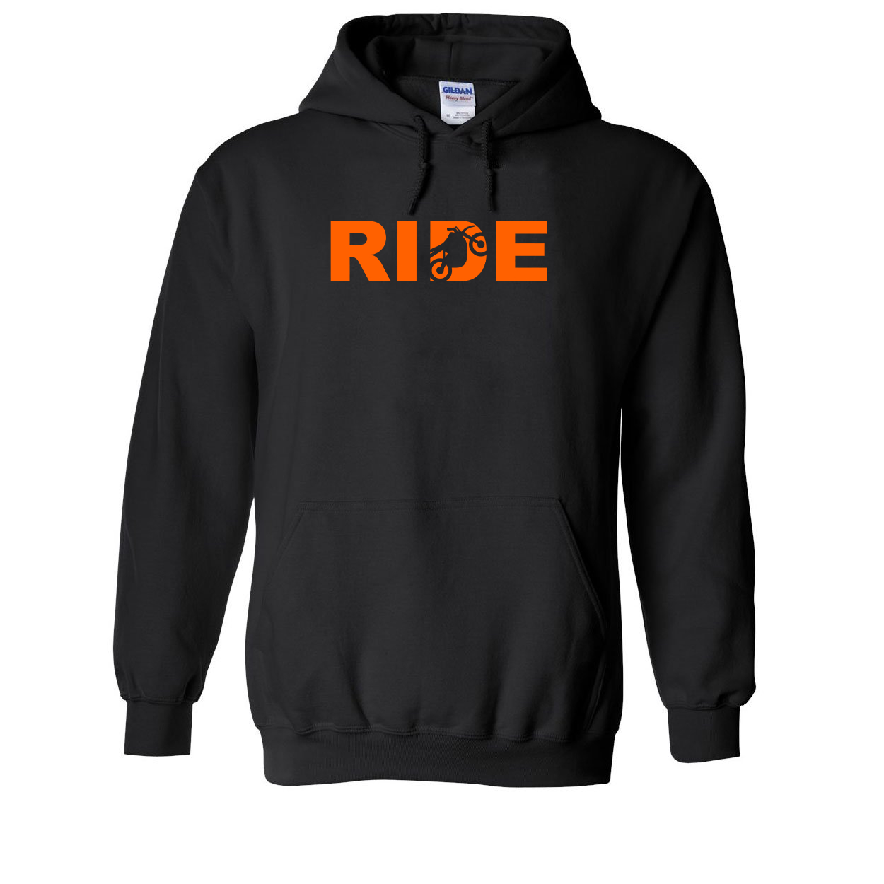 Ride Moto Logo Classic Sweatshirt Black (Orange Logo)