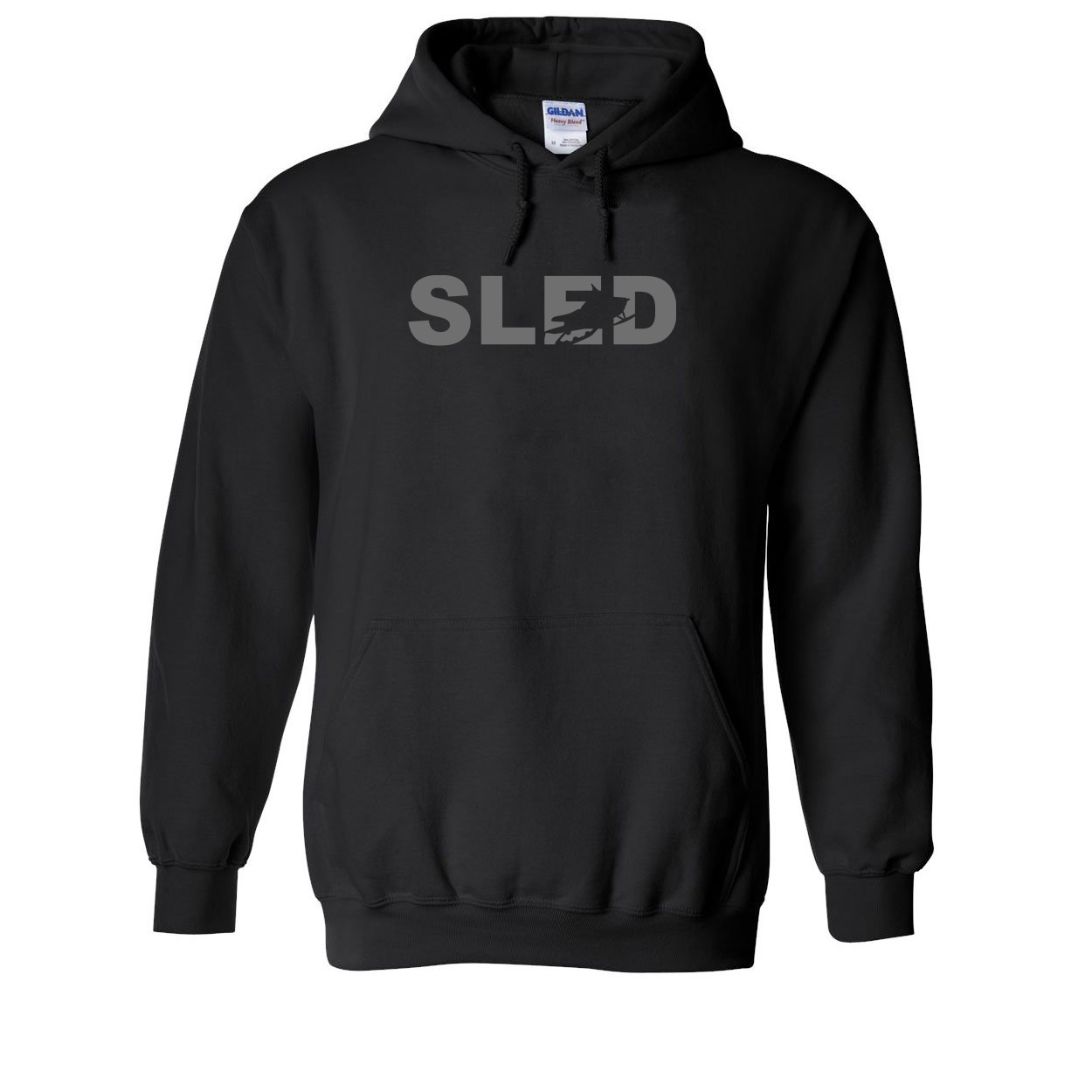 Sled Snowmobile Logo Classic Sweatshirt Black (Gray Logo)