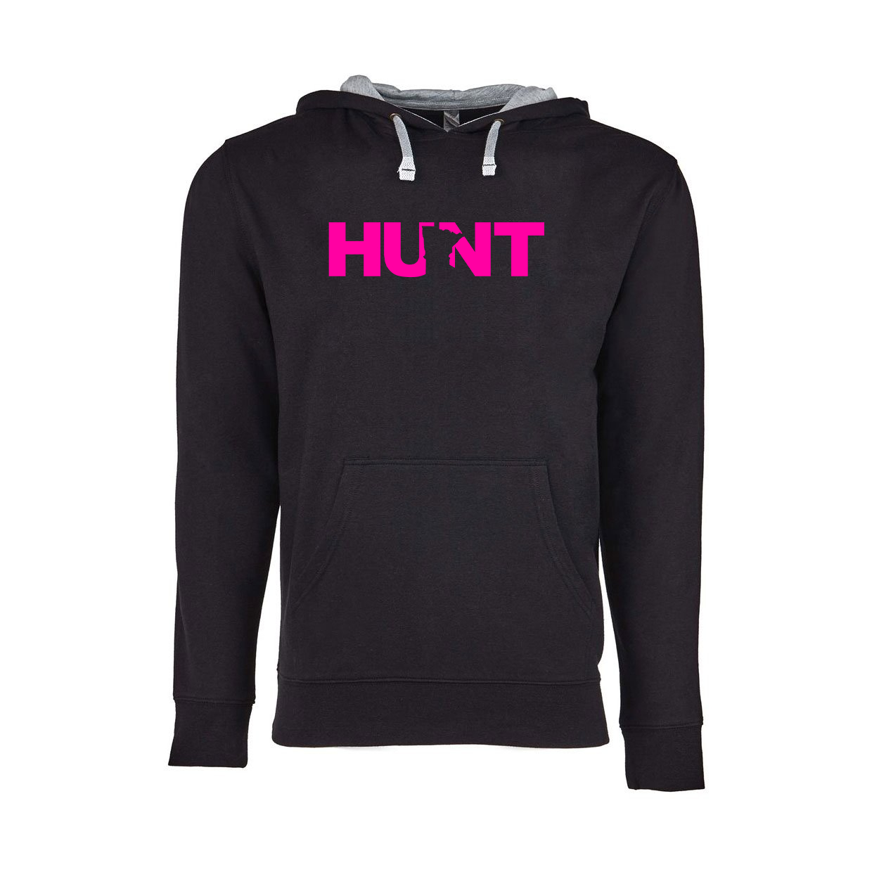 Hunt Minnesota Classic Lightweight Sweatshirt Black/Heather Gray (Pink Logo)